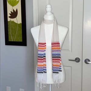 Multi Colored Striped Scarf